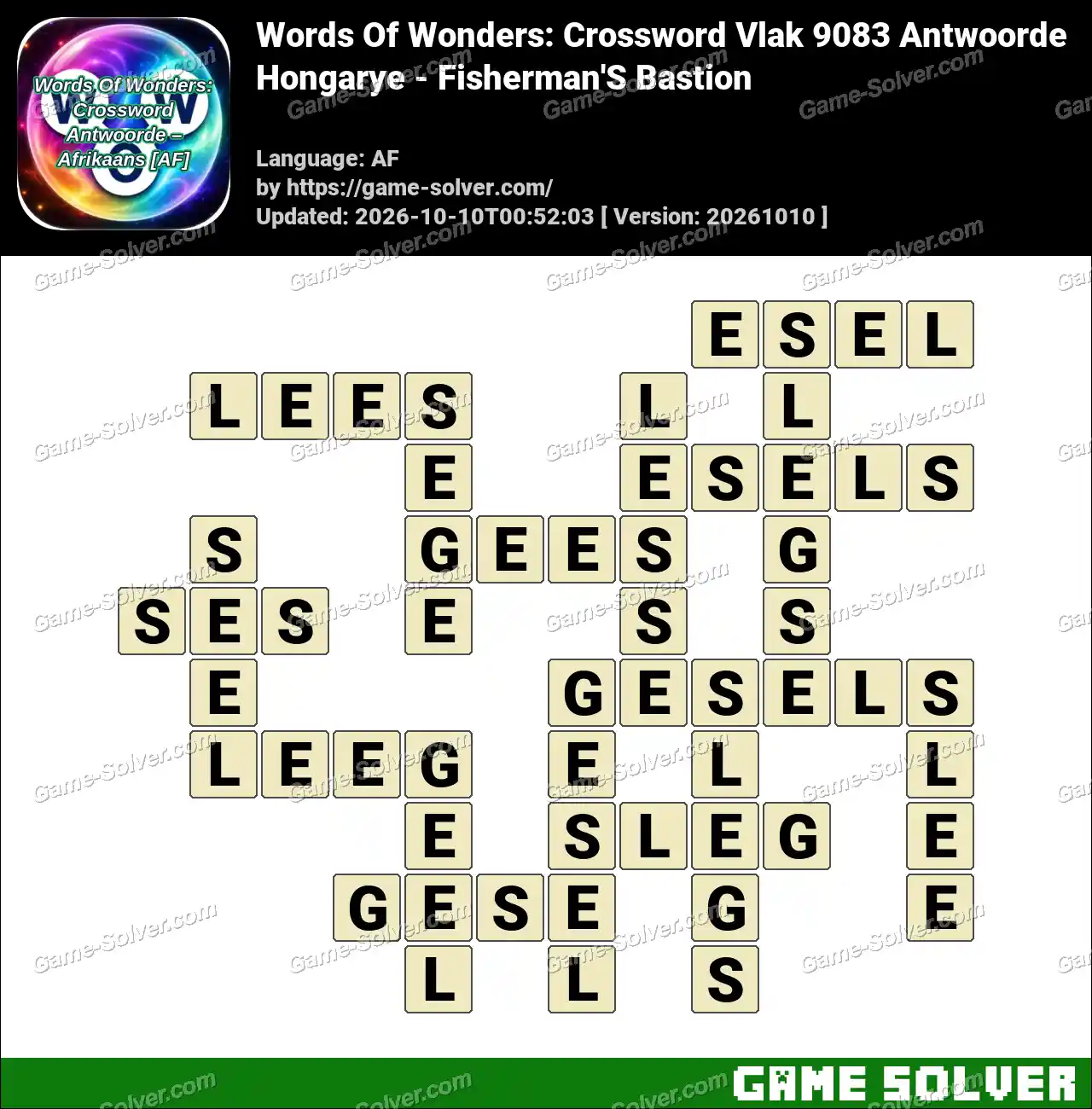 Words Of Wonders: Crossword Vlak 9083 Antwoorde – Hongarye – Fisherman’S Bastion